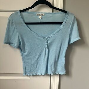 cute light blue baby tee